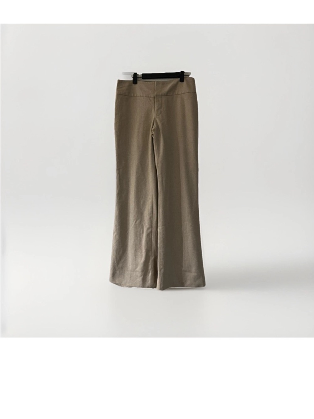 Banana Republic RN 54023 Beige Wool Blend Wide Leg Pants Women’s Size 4 - Picture 2 of 5